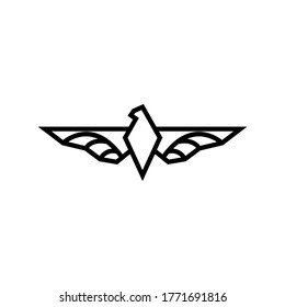 hawk icon or logo isolated sign symbol vector illustration - high quality black style vector icons
