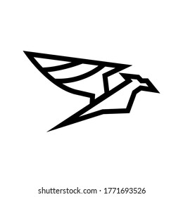 hawk icon or logo isolated sign symbol vector illustration - high quality black style vector icons
