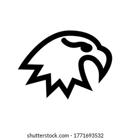 hawk icon or logo isolated sign symbol vector illustration - high quality black style vector icons
