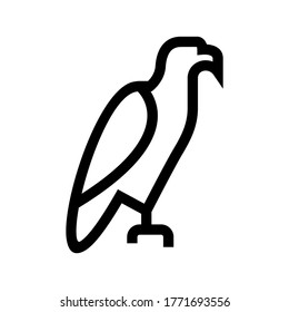 hawk icon or logo isolated sign symbol vector illustration - high quality black style vector icons

