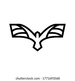 hawk icon or logo isolated sign symbol vector illustration - high quality black style vector icons
