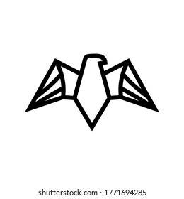 hawk icon or logo isolated sign symbol vector illustration - high quality black style vector icons
