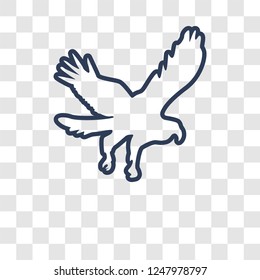 Hawk icon. Trendy Hawk logo concept on transparent background from animals collection