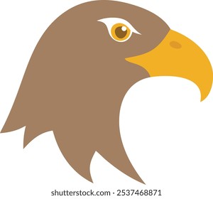 Hawk icon vector and color graphic design, Hawk logo vector, Animal of Hawk head vector illustration