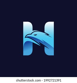 Hawk Logo Letter H Concept Stock Vector (Royalty Free) 1992721391 ...