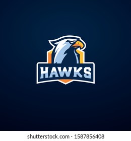 Hawk Logo Mascot Vector. Esport Gaming Logo 