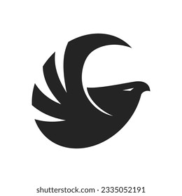hawk logo template. Icon Illustration Brand Identity. Isolated and flat illustration. Vector graphic