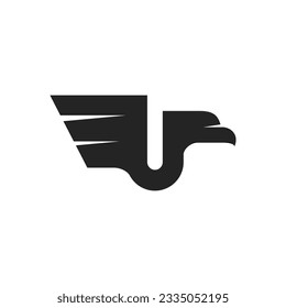 hawk logo template. Icon Illustration Brand Identity. Isolated and flat illustration. Vector graphic