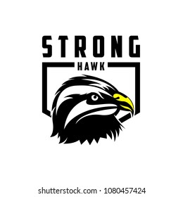 Hawk Mascot logo