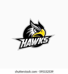 Hawk Mascot For A Sport Team. Vector Illustration.