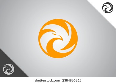 Hawk modern logotype and symbol. Perfect logo for business related to animal, pet and veterinary. Isolated on background. Vector eps 10.