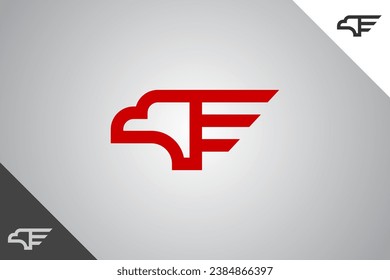 Hawk modern logotype and symbol. Perfect logo for business related to animal, pet and veterinary. Isolated on background. Vector eps 10.
