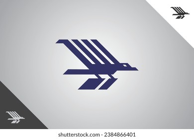 Hawk modern logotype and symbol. Perfect logo for business related to animal, pet and veterinary. Isolated on background. Vector eps 10.