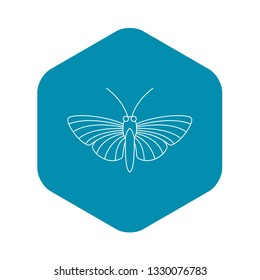 Hawk moth butterfly icon. Outline illustration of hawk moth butterfly vector icon for web