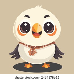 Arte vectorial lindo de la sonrisa del halcón