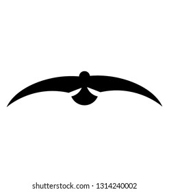 Hawk solid icon design, eagle concept  