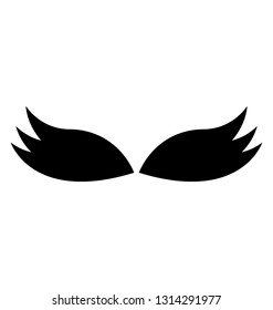 Hawk solid icon design, eagle concept  