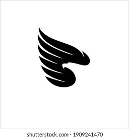 Hawk Symbol Logo. Tattoo Design. Vector Illustration.