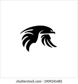 Hawk Symbol Logo. Tattoo Design. Vector Illustration.