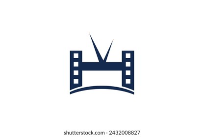 Hawk text letter logo design template