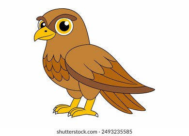 A Hawk vector art illustration
