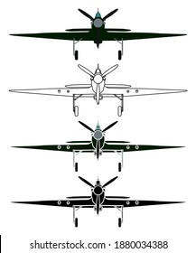 Hawker Hurricane in Front view