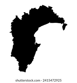 Hawkes Bay Region map, administrative division of New Zealand. Vector illustration.