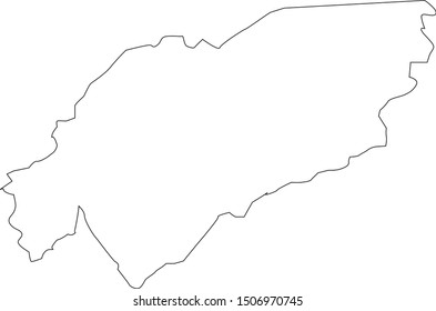 Hawkins County Map Tennessee State Stock Vector (Royalty Free ...