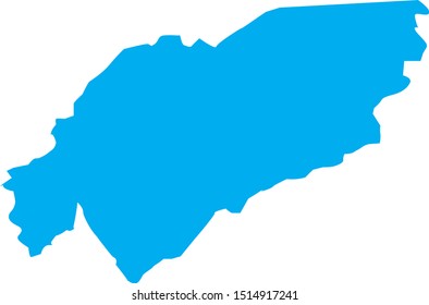 hawkins County map in Tennessee state