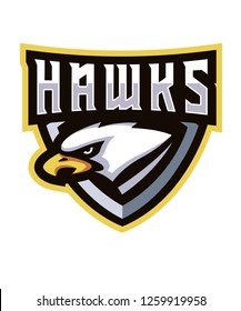 Hawks E Sports Logo Stock Vector (royalty Free) 1259919958 