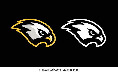 Hawks And Falcons Vector Mascot Sports Logo, Perfect For High School, College And Amateur Sports Teams. 