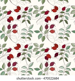 Hawthorn seamless pattern can be used for wallpaper, website background, wrapping paper. Leaf natural bright background