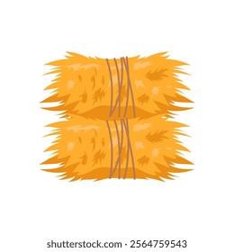 Hay , Autumn Isolated Vector Illustration