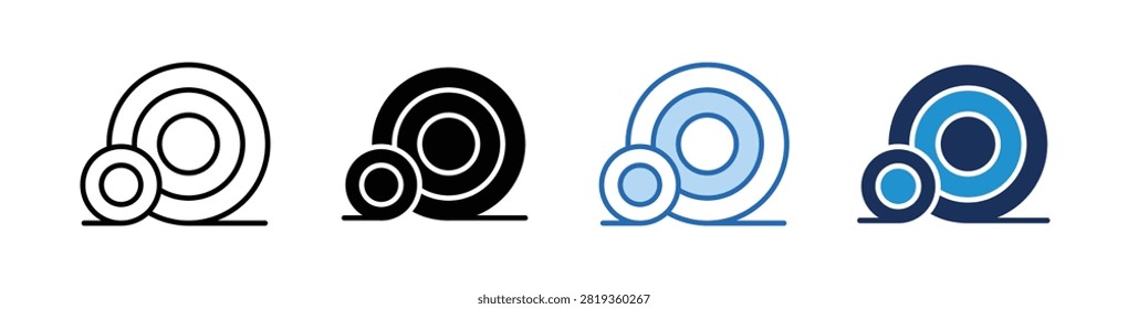 Hay Bale Icon Collection With Multiple Styles