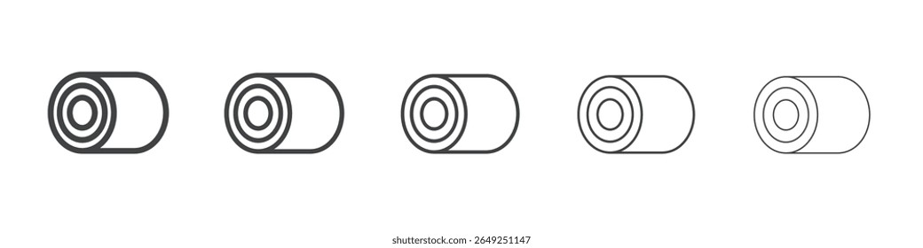 Símbolo de coleção de ilustrações simples de ícone de fardo