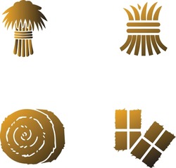 Hay Bale Quartet - Embrace The Rustic Charm Of The Countryside With Hay Icons. 

These Icons Capture The Essence Of Rural Landscapes, Making Them A Perfect Fit For Agricultural And Farming.