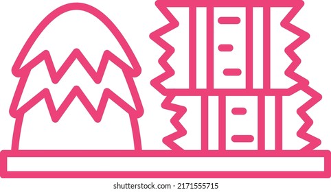 Hay Bale vector icon. Can be used for printing, mobile and web applications.