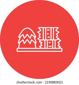 Hay Bale vector icon. Can be used for printing, mobile and web applications.