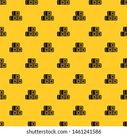 Hay bundles pattern seamless vector repeat geometric yellow for any design