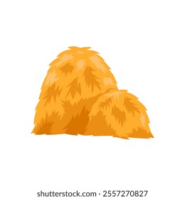 Hay, Farming Flat Vector Illustration