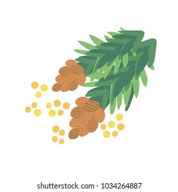Hay fever illustration vector