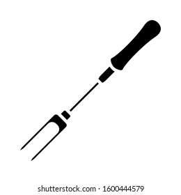 Hay fork garden icon vector in simple design