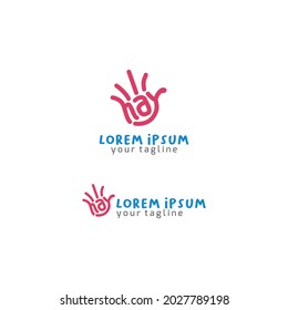 Hay and Hand Logo Design Simple Lettering contains Hand and the word Hay, this logo is good for your brand