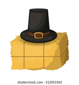 Hay and hat of Thanksgiving