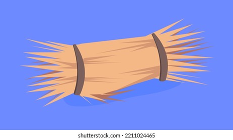 Hay for the horse, illustration vector, cartoon