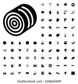 Hay icon illustration isolated vector sign symbol. agriculture icons vector set on white background.