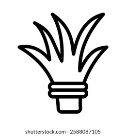 Hay icon illustration in line style. Perfect for website mobile app presentation. Suitable for any user interface and user experience
