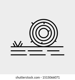 Hay icon. New trendy hay vector symbol.