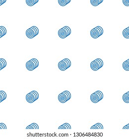 hay icon pattern seamless white background. Editable outline hay icon. hay icon pattern for web and mobile.