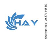 HAY letter design. HAY letter technology logo design on white background. HAY Monogram logo design for entrepreneur and business